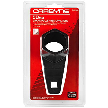 Carbyne 50mm Crankshaft Pulley Holder Tool for Honda and Acura, CrMo Steel, 1/2 in. Drive, Harmonic Balancer Holding Wrench