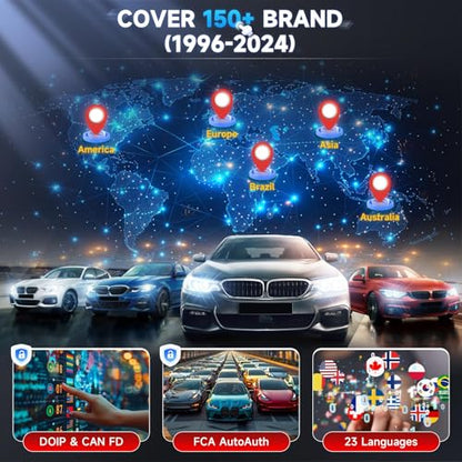 LAUNCH X431 PRO Star Bidirectional OBD2 Scanner with ECU Coding | Full-system diagnostics with 38+ service functions, CAN FD, DoIP and FCA AutoAuth coverage for compatible vehicles.