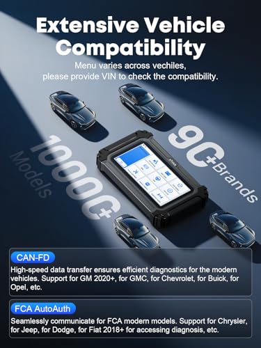 XTOOL D6 OBD2 Scanner Diagnostic Tool with Lifetime Free Updates: 2026 Full System Scan Tool with 15 Resets, Crank Sensor/Throttle Relearn, EPB, Oil Reset, ABS Bleed, FCA & CAN FD, Upgrade of D5S