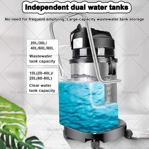 Commercial Carpet Cleaner Machine, 3 in 1 Portable Ex-Tractor for Car Detailing, Stainless Steel Body Vacuum Cleaner for Carpet/Sofas Cleaner Machine 30L - size: 30L