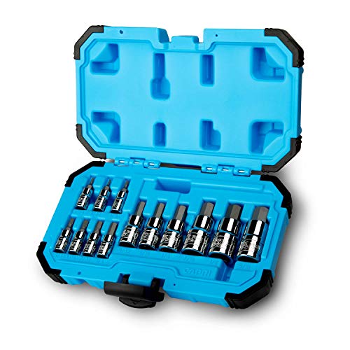 Capri Tools Hex Bit Socket Set, SAE, Advanced Series, 13-Piece - size: SAE / Advanced Series