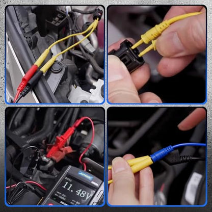 76-Pcs Automotive Circuit Test Lead Kit, Multimeter、Electrical Test Leads Kit, Back Probe Kit, Alligator Clip, Acicular Probe, Banana Plug Adapters, Volt Meter Lead (with Carrying Case) - size: 76 Pcs Kit