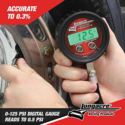 Longacre 52-53028 Pro Digital Tire Pressure Gauge 0-125 psi - size: 125 psi