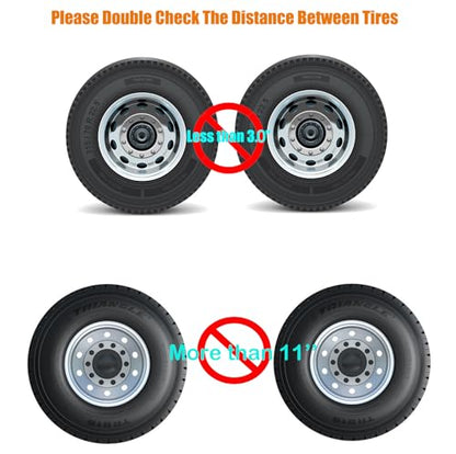 Camper Wheel Chock, Heavy Duty Rotatable X Shaped Stabilizer for RV Trailer (Drill Adjusted), 2 Sets of Tire Lock Chocks (Patented)