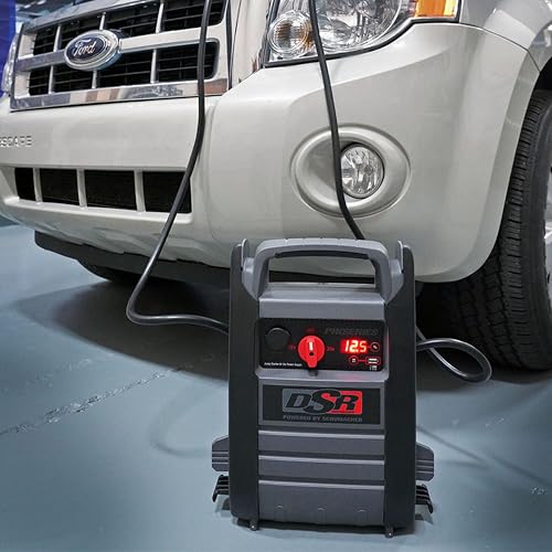 Schumacher Electric DSR ProSeries Car Battery Jump Starter - 4400 Peak Amp 12V/24V Car Starter, Jump Box & Portable Power Station - Digital Display, Heavy-Duty Booster Cables - DSR166 - style: 12/24V 4400 Peak Amp