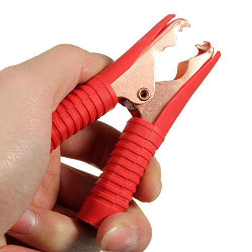 Insulated Alligator Clips Durable Heavy Duty Black & Red Boot Metal Spring Loaded Truck Car Battery Electric Test Clips Lead Probe Alligator Clamps (100A 10-PACK) - color: 100a 10-pack