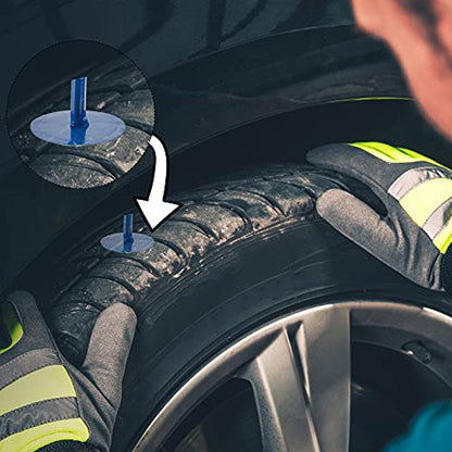 Frienda Tire Patches Kit Rubber Tire Repair Patch Mushroom Plug Kit Rubber Puncture Repair Plug for Car Motorcycle Truck Bus - size: 1/6" X 1 3/8"