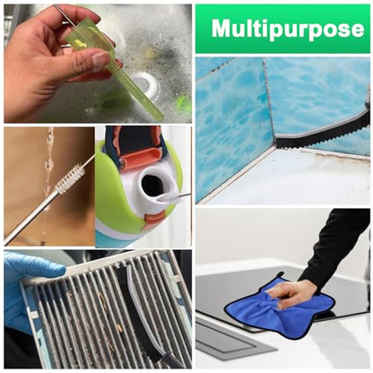 XANGNIER Car Sunroof Drain Cleaning Tool Kit,7 Pcs | 118in Extra Long Flexible Auto Sun Roof Drain Hole Unclogger Cleaner Tool with Tube Cleaner Brush Syringe Hose Cleaning Set - color: Multicolor1