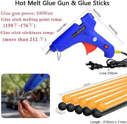 GLISTON Auto Dent Puller Kit with Golden Lifter Dent Remover, Car Body Slide Hammer Paintless Dent Repair Set