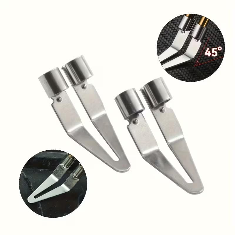 Plastic Welding Set, Including 20 Black Plastic Welding Rods and 2 Smoothing Heads, Professional Materals for Car and Motorcycle Body, Bumpers, Kayaks, and Pipe Repair, Weldings Gun Accessories