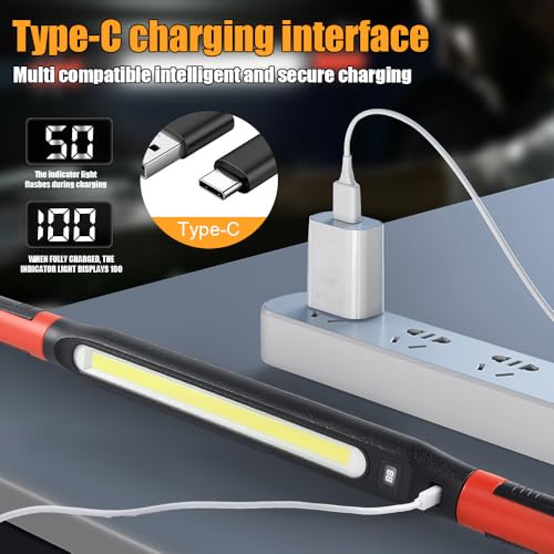 Rechargeable Magnetic Work Light Bar LED， Outdoors/Home Light Accessory Bar, Under Hood Mechanic Light for Mechanic/Car Repairing/Garage/Emergency