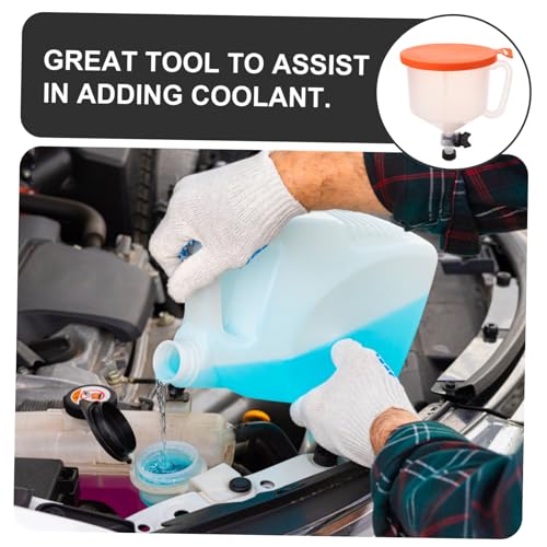 Cabilock Coolant Filling Funnel Kit Radiator Coolant Refill Funnel 15pcs Car Supplies Spill Proof Filling Tool