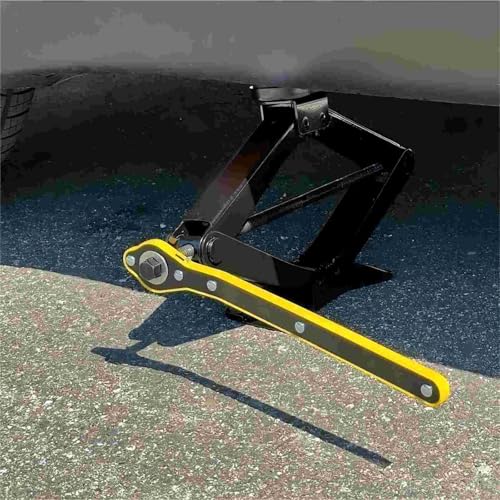 2 Pack Car Scissor Jack, 1.5 Tons 3307 Lbs Capacity Heavy Duty Car Jack with Ratchet Wrench, Portable Tire Jack for Cars, Truck, Sedan, SUV, MPV
