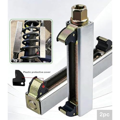 Motorcycle Coil Spring Compressor Tool, Heavy Duty Bike Shock Spring Compression Tool Kit for Rear Shock Absorber Maintenance, Repair & Installation, Professional Universal Suspension Service Tools