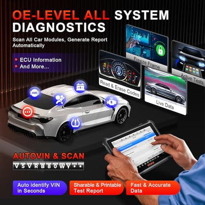 OTOFIX D1 Lite 2026 Bidirectional Scan Tool, 2 Years Free Update, 38+ Services, All System Diagnostic Scanner, Active Tests, AutoAuth FCA SGW, AutoVIN, CAN FD & DoIP, 99% Car Coverage