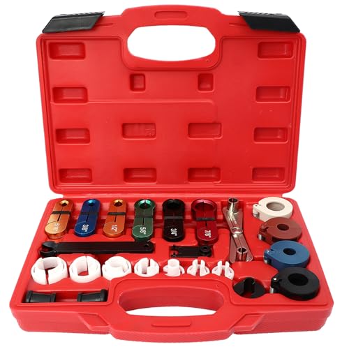SCITOO Master Quick Disconnect Tool Set,Fuel Line Disconnect Tool Set Fit for A/C Fuel & Transmission Systems, Fuel Line Disconnect Tools for Mechanics Compatible with Ford Chevy GM More