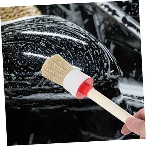 ibasenice 10pcs Car Interior Detail Dust Brush Set with Pp Bristles, Automotive Cleaning Brushes Kit for Dashboard, Air Conditioner Vents, and Engine, SUV Detailing Tool for Vehicle