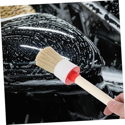 ibasenice 10pcs Car Interior Detail Dust Brush Set with Pp Bristles, Automotive Cleaning Brushes Kit for Dashboard, Air Conditioner Vents, and Engine, SUV Detailing Tool for Vehicle