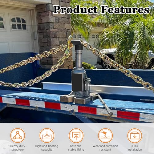 Bottle Jack Axle Adapter Lifting Saddle, Heavy Duty Steel Axle Cradle Compatible with 3", 4" Round Axles Tubes & Dana 60/70/80 Hydraulic Jack for RV, Truck, Trailer & Off-Road Use, 4 Inchs - size: 4 INCH