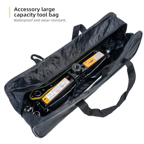 Scissor Jack 1.8 Ton Kit for Car SUV Truck | Ratchet system. Oversized base. Includes lug wrench, gloves, storage bag. For sedan SUV truck. - style: 1.8 Ton Scissor Jack + Lug Wrench