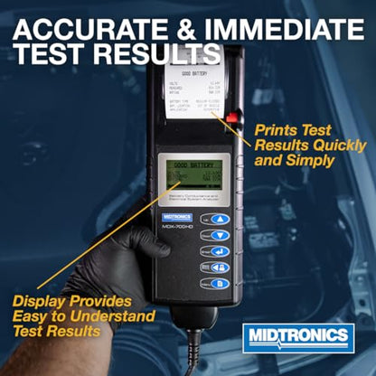 Midtronics - 6V & 12V Heavy-Duty Battery & Electrical System Analyzer w/Printer-MDX 700P HD - Heavy-Pack Testing for 12V to 24V Fleet Applications