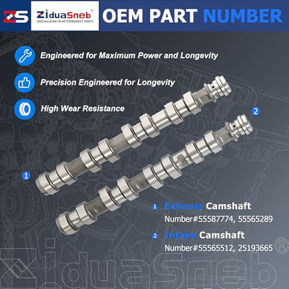 Engine Rebuild Kit Camshafts Rocker Arm Lifter For Buick Chevy 1.4L 11-21 | W/Timing Chain Kit w/Tool Kit Timing Cover Water Pump Fit For Buick Encore Chevrolet Cruze Sonic Trax 1.4 L4 DOHC 94311S