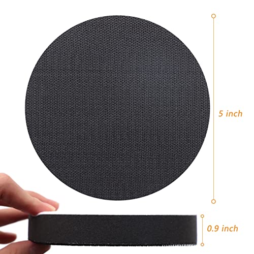 3 Pack Interface Pads, 5 Inch Hook and Loop Soft Density Sponge Cushion Buffer Backing Pad, Foam Sanding Interface Pads for Orbital Sander Automotive Woodworking Polishing - size: 5 inch - 3 Pack