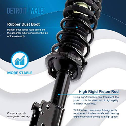 Detroit Axle - 2 Rear Ready Struts for Chevy Classic Malibu Pontiac Grand AM Olds Alero Cutlass Struts w/Coil Spring Assembly Replacement Quick Install Ready Struts Shocks Assembly - size: 171686 x2/PAIR