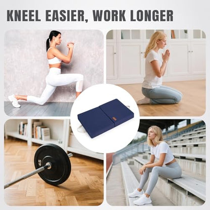 HappyPicnic Extra Large Kneeling Pad - 2.5 Inch Extra Thick Garden Kneeling pad, Knee Cushions for Gardening, Knees Support of Working, Repairing Knees Mat for Prayer, Fitness, Yoga, Gym & Pilates