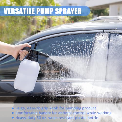 29Pcs Car Detailing Kit Wash Cleaning Kits with Pump Foam Sprayer Collapsible Bucket Wash Brush Large Wash Mitt Towels Complete Interior Exterior Car Detailing Supply Set Blue - size: 29Pcs