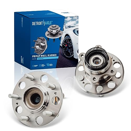 Detroit Axle - 2.0L Rear 2pc Wheel Bearing Hubs for 07-12 Hyundai Elantra, 2 Wheel Bearing and Hubs Assembly 2007 2008 2009 2010 2011 2012 Replacement - style: 512340 x2/Pair