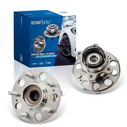 Detroit Axle - 2.0L Rear 2pc Wheel Bearing Hubs for 07-12 Hyundai Elantra, 2 Wheel Bearing and Hubs Assembly 2007 2008 2009 2010 2011 2012 Replacement - style: 512340 x2/Pair