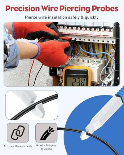 Vibit 30 Pcs Back Probe Kit Automotive Banana Plug Alligator Test Leads | Power Probe Accessories Alternative, Backprobe Test Lead Kit, Fluke Compatible, Multimeter Back Probe Kit, Automotive Diagnos - color: 30 Pcs Back Probe Kit