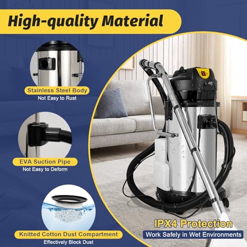 3 in 1 Commercial Carpet Cleaning Machine, Portable Carpet Extractor Machine Carpet Extractor Household Handheld Carpet Cleaning Tool for Car Detailing Curtains Floor Home Hotel