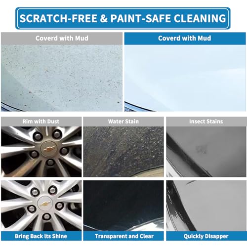 2pcs Clay Towels (12 * 12 in), Fine Grade Microfiber Towels for Car Detailing, DIY Detail Clay Bar Alternative