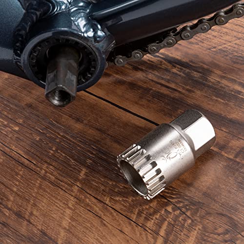 Bike Bicycle Bottom Bracket Removal Sleeve Tool Compatible With Standard 20-Tooth Cartridge Type Bottom and Shimano, Octalink, ISIS Splined Bottom Brackets (CT-B02) - style: CT-B02