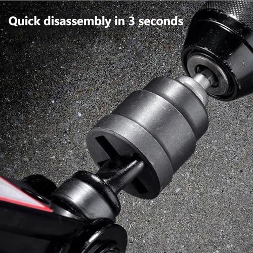 Drill Adapter Jack Socket - Quick Connect Lifting Tool | Electric Socket Adapter for Vehicle Maintenance, Tire Work, Road Trip Kit, Beginners, Mom, Compact Car Repair Accessory for Home Gara