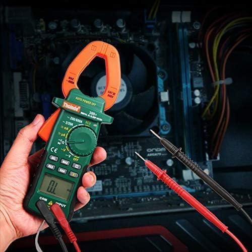 Digital Clamp Meter 2000 Counts, Multimeter Amp Meter with Storage Bag AC/DC Volt AC/DC Current Ohm Diode Resistance Test Voltage Tester