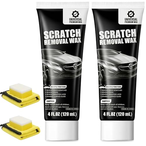 Universal Car Scratch Remover & Polishing Compound, Upgraded Auto Paint Restorer Kit for Light Scratches, Swirls & Scuffs, Safe for All Vehicle Colors, Easy DIY Clear Coat Repair with Sponge