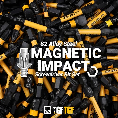 TGFTGF Impact Torx Bit Set 13PCS (TT7-TT40), 2” S2 Steel Security Torx, Tamper Proof Torque Star Bit Set with Magnetic CNC Machined Tips, Impact Screwdriver Bits with Storage Case - size: 2" *13PCS