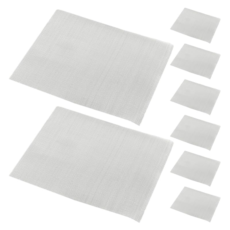 Car Bumper Repair Mesh Kit 8Pcs Plastic Welding Wire Screen for Quick Hole Fixing Durable Steel Mesh for Diy Auto Bumper Restoration
