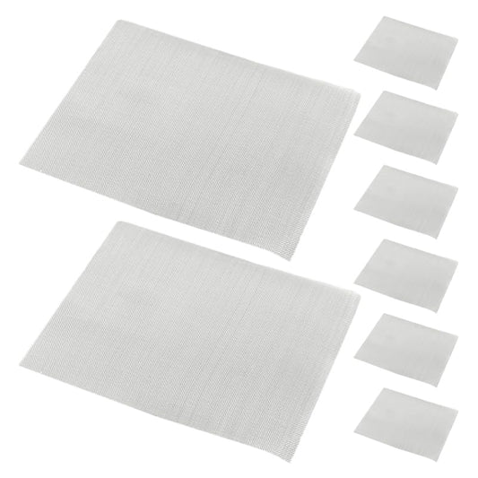 Car Bumper Repair Mesh Kit 8Pcs Plastic Welding Wire Screen for Quick Hole Fixing Durable Steel Mesh for Diy Auto Bumper Restoration