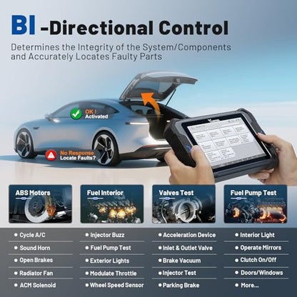 Bidirectional Scan Tool VDIAGTOOL VD80 BT, 8" Topology Mapping OBD2 Scanner for Car, 2026 Wireless Full System Diagnostic Tool with 41+ Resets, ECU Coding, FCA AutoAuth, CAN FD/DoIP, 3 Years Update