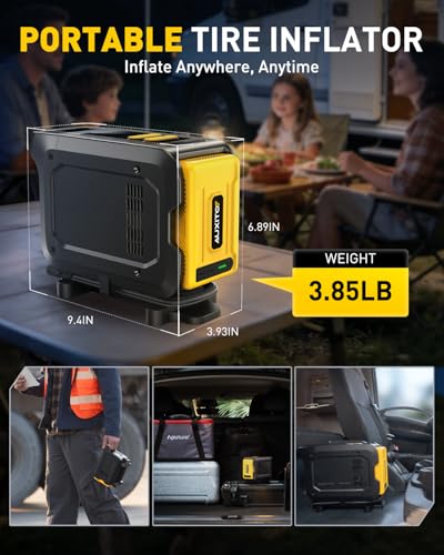 AUXITO Tire Inflator Portable Air Compressor - size: 26000mAh
