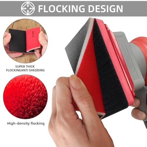 32Pcs Sanding Sponge 180-3000 Grit Soft Foam Hand Sander Block | 3x4 Inch Soft Foam Absorbs Vibration, Hook and Loop Backing, Reduces Hand Fatigue - size: 32pcs Mix Grit, style: Aluminum
