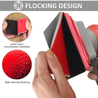 24Pcs Sanding Sponge 600 Grit Wet Dry Soft Foam Hand Sander Block | 3x4 Inch Soft Foam Conforms to Curves and Edges, Hook and Loop Backing, Ideal for Wood Metal Furniture - size: 24pcs 600 Grit, style: Aluminum