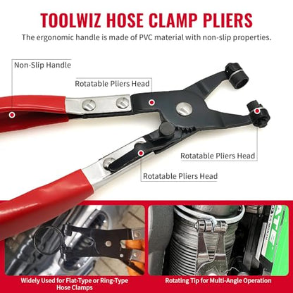 CV Boot Clamp Tool Hose Clamp Plier Axle Boot Clamp Plier For Car Repair | CV Joint Boot Clamp Pliers Hose Clamp Pliers ATV CV Axle Boot Clamp Pliers Clic-R Type Pliers Tool ﻿
