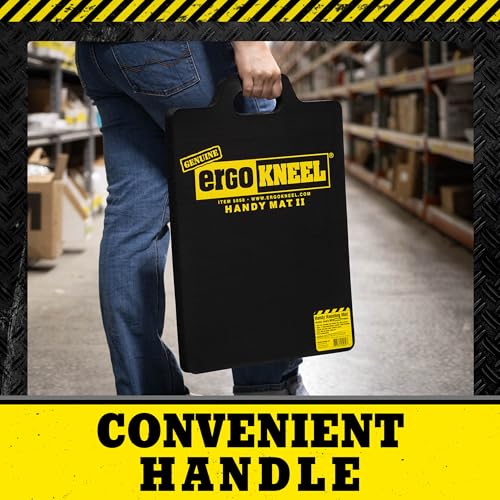 Foam Kneeling Mat, 14" x 21", 1" Thick Heavy-Duty Pad | Anti-fatigue foam, Large kneeling mat, Industrial use, Construction, Garden work, Knees & back support - size: Large Handy Mat (14” x 21”)