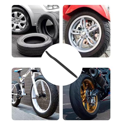 15inch Curved Tire Iron Motorcycle Tire Spoon Level Changing Tools Tire Removal Tool Kit for Dirt Bike ATV Lawn Mower Tractor Bicycle - color: black
