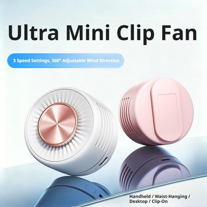 Wearable Neck Fan Hands Free, Portable 360° Adjustable Personal Fan with 3 Speeds, 80g Ultra Light Clip on Collar Fan USB C Rechargeable, Quiet Bladeless Wearable Fan for Travel Office Outdoor - color: White